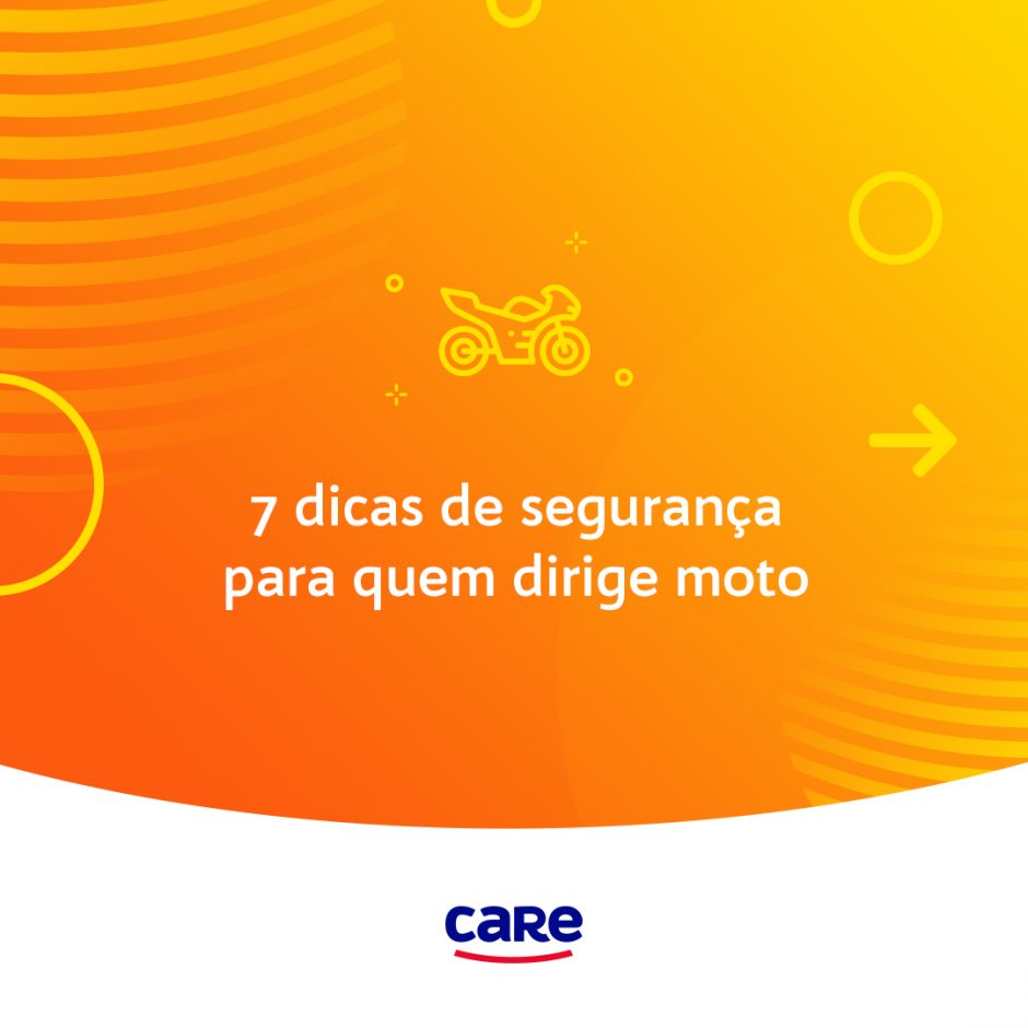 Arte do blogpost 7 dicas de segurança para quem dirige moto